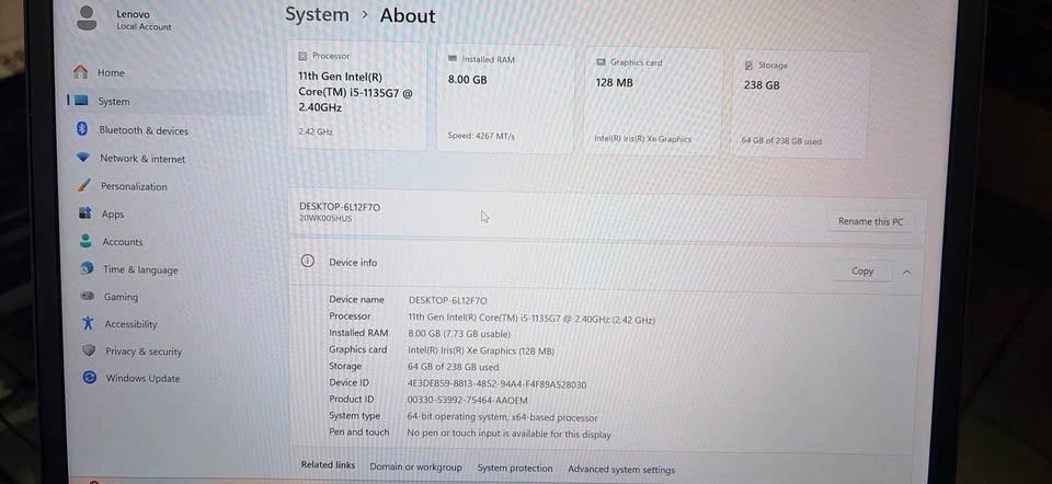 Lenovo ThinkPad X13 Gen 2 Laptop - photo 4