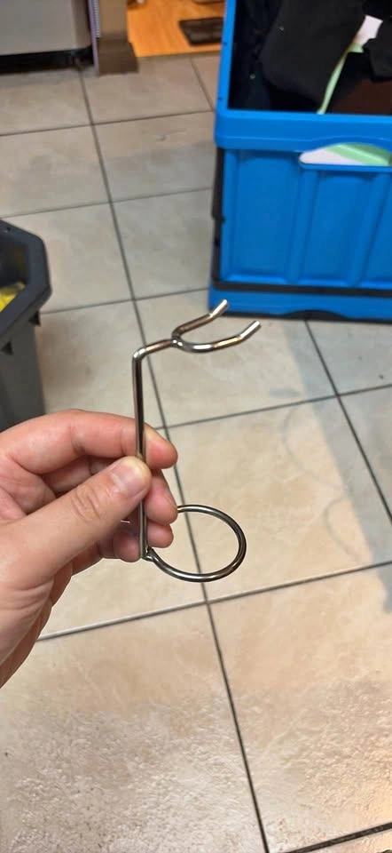 Small metal holder stand