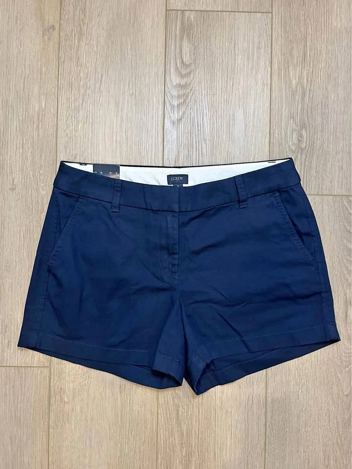 J. CREW Navy Chino Cotton Women’s Shorts