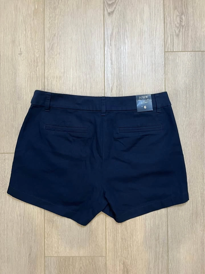 J. CREW Navy Chino Cotton Women’s Shorts - photo 2