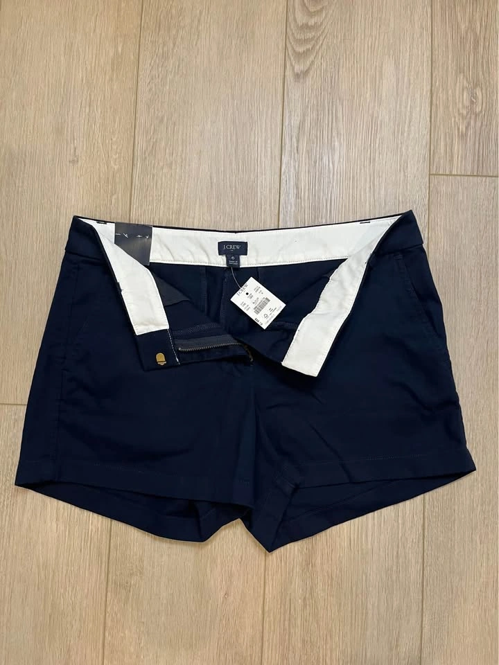 J. CREW Navy Chino Cotton Women’s Shorts - photo 3