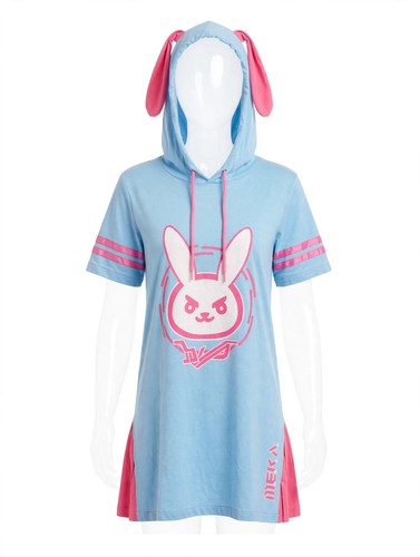 Overwatch 2 D.Va Hana Song Cosplay Hoodie Dress