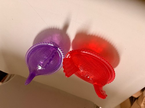 Purple Satin Glass 4.75" Hen on Nest Lidded Candy Dish - photo 3