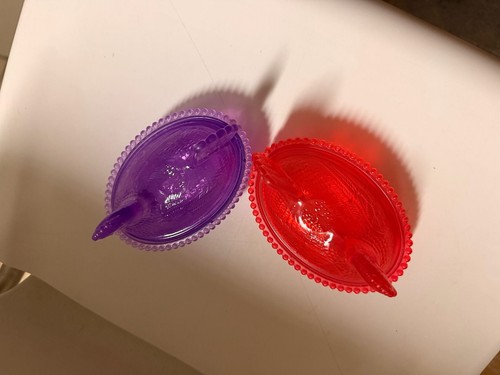 Purple Satin Glass 4.75" Hen on Nest Lidded Candy Dish - photo 4