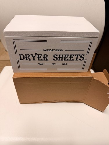 Dryer Sheet Holder with Hinged Decor Fabric Softener Dispenser - photo 2