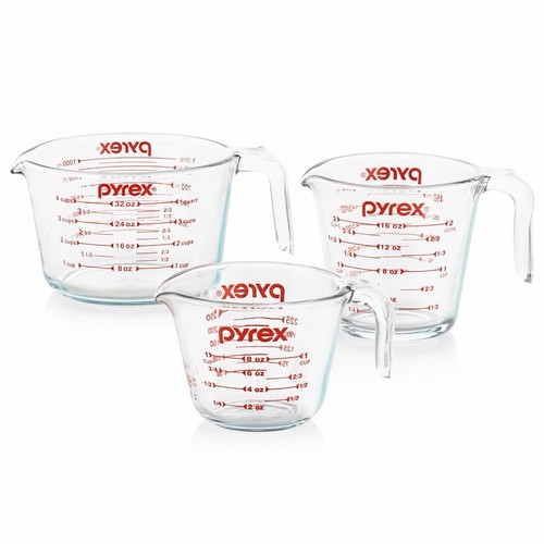 Pyrex 3-Piece Glass Measuring Cup Set
