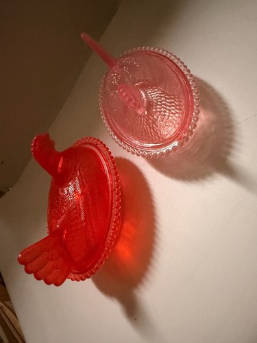 Pink Hen on a Nest Unbranded Acrylic (Plastic) 5 Inches Long