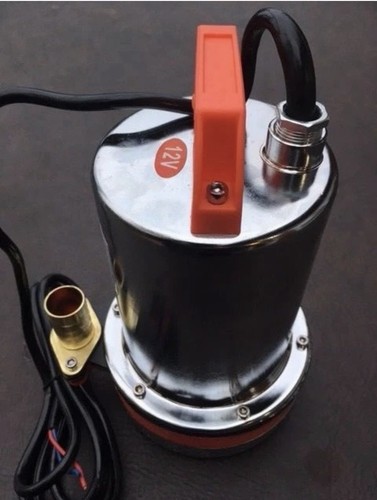 12 Volt DC 8 Amp Water Sump Pump - 26GPM, 24ft Lift