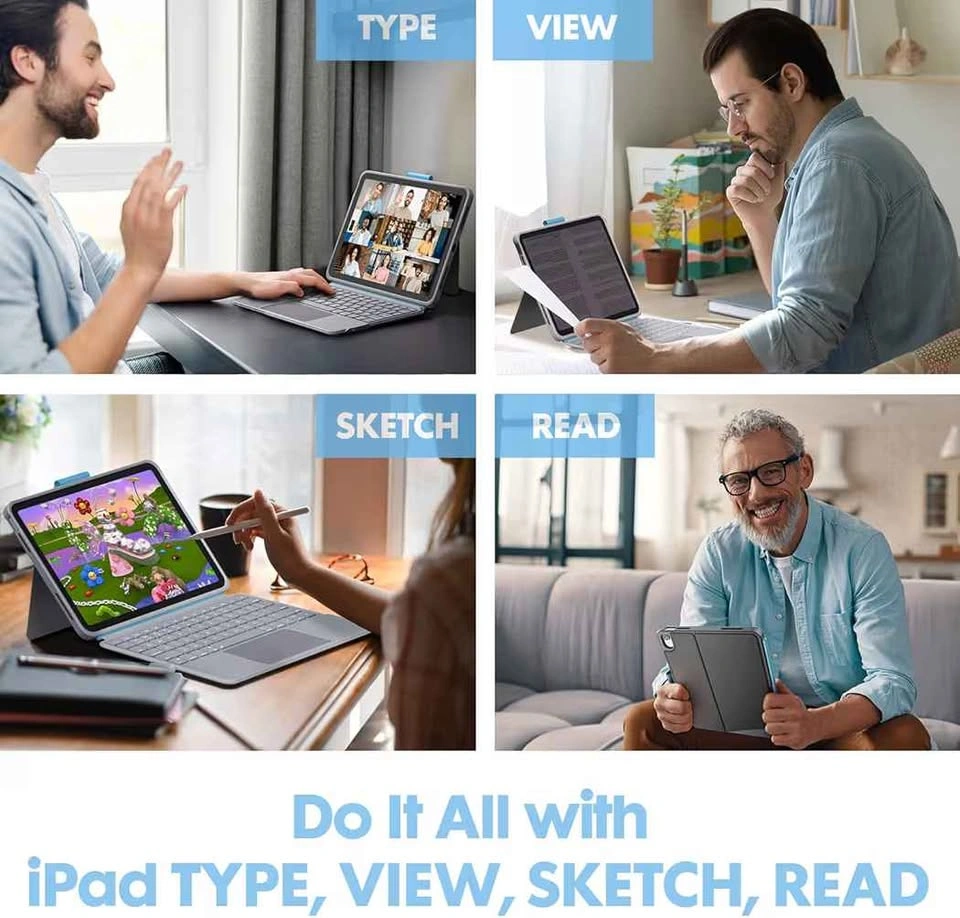 Wireless Keyboard Case for iPad 10th Generation - photo 2