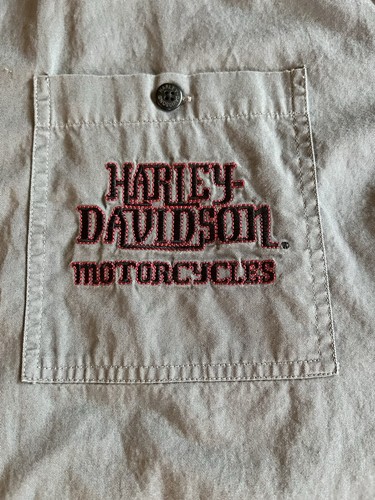Harley Davidson Mens Button Up Short Sleeve Shirt L Biker - photo 4