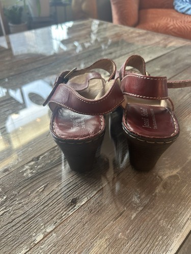 Josef Seibel Red Leather Slingback Sandals Women’s EU 40 US 9 - photo 4