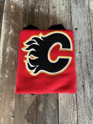 Rare Official NHL ILANCO Calgary Flames Knit Sweater Size L - photo 2