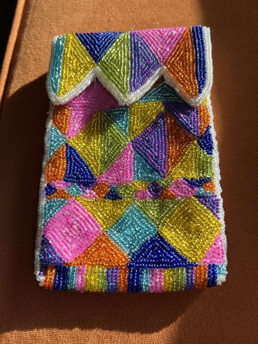 Neiman Marcus Beaded Vintage Eyeglasses Makeup Clutch Bag - photo 3