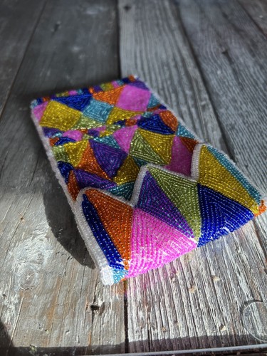 Neiman Marcus Beaded Vintage Eyeglasses Makeup Clutch Bag - photo 5