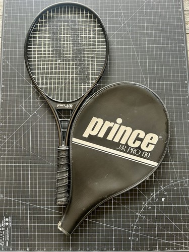 Vintage Prince J/R Pro 110 Tennis Racket 1983 Taiwan w/ Cover