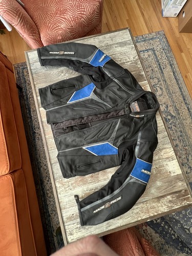 Made 2 Ride M2R Leather Racing Motorcycle Jacket
