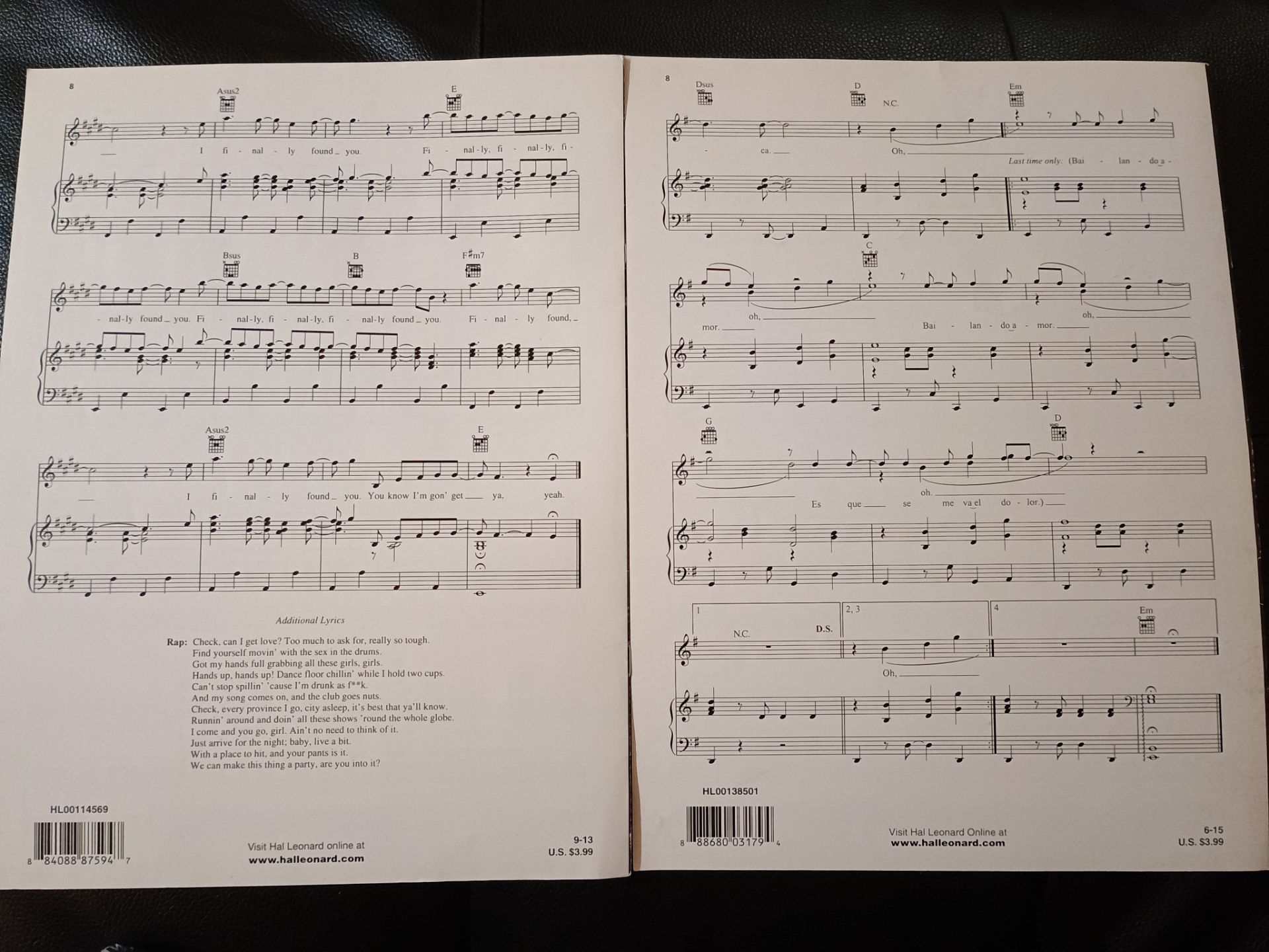 Enrique Iglesias Sheet Music Piano/Vocal/Guitar - photo 2