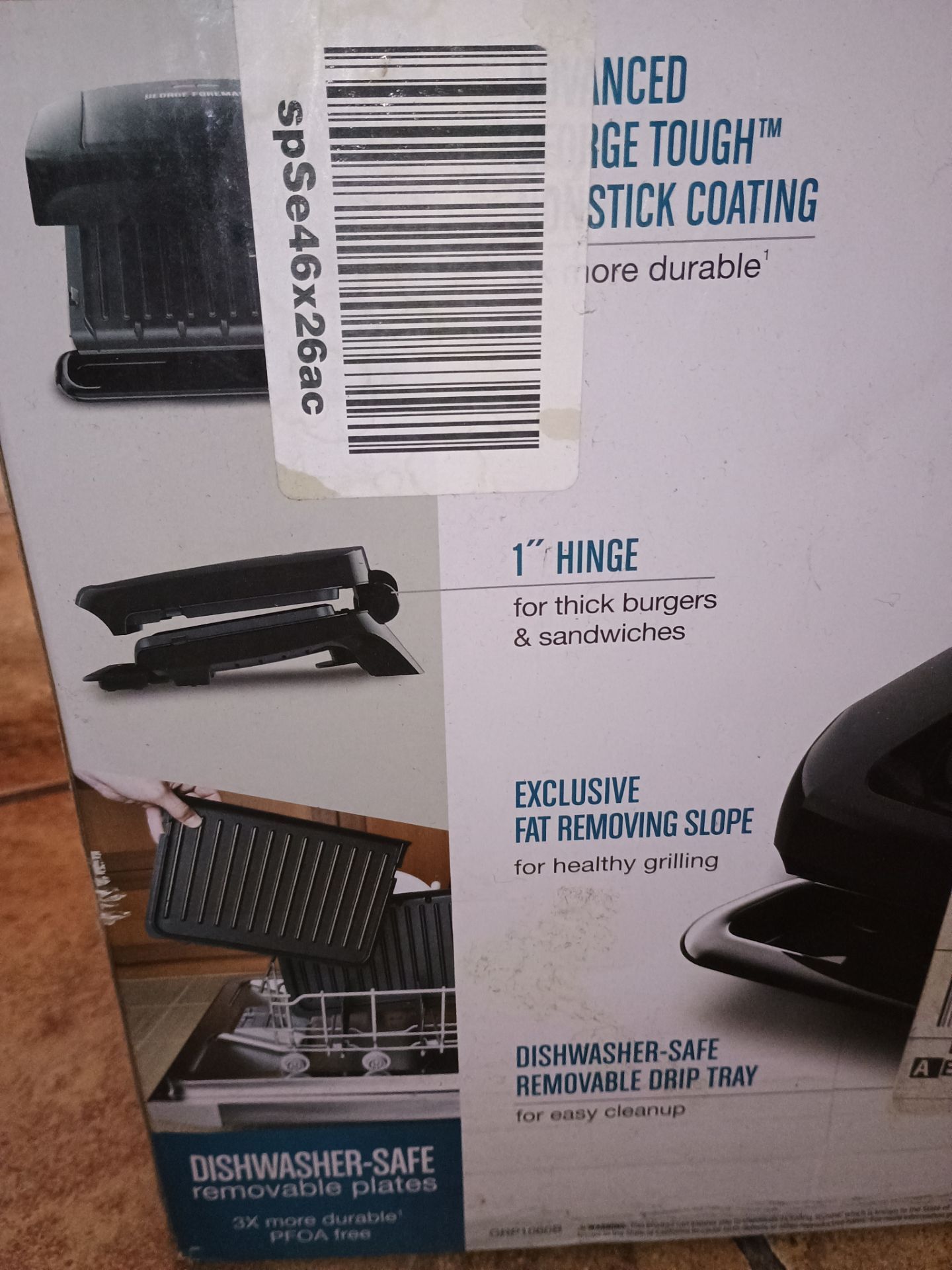 George Foreman Black 4 Serving Grill/Panini Press - photo 4