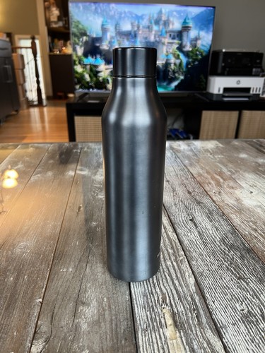 Manna Retro Gun Metal Insulated Water Bottle 591ml - photo 3