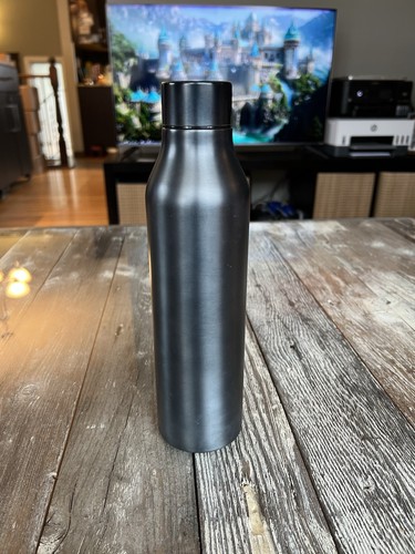 Manna Retro Gun Metal Insulated Water Bottle 591ml - photo 4