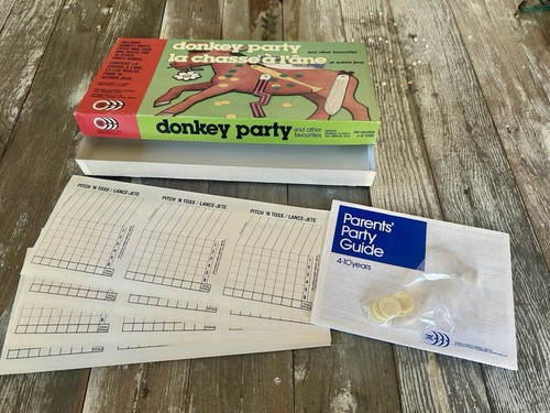 Donkey Party Game - Pin The Tail On The Donkey - New