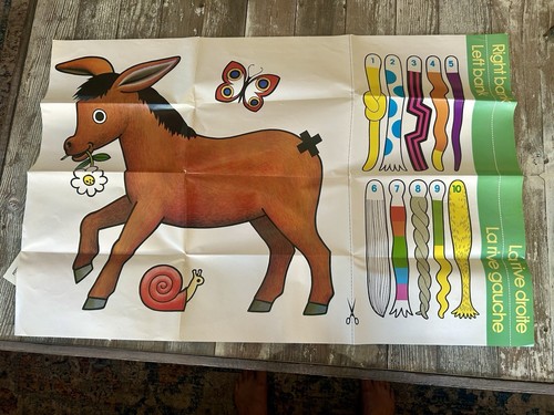 Donkey Party Game - Pin The Tail On The Donkey - New - photo 4