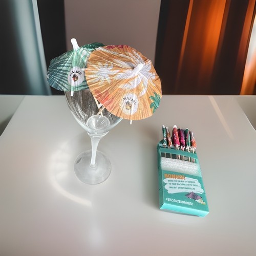 Malibu Paper Cocktail Parasols Umbrellas Cottagecore Party - photo 2