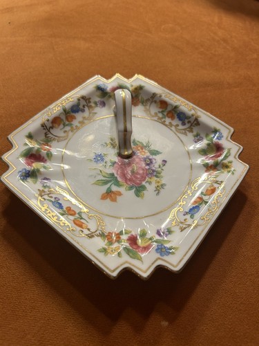 Vintage Noritake China Dresdena Handled Square Candy Dish - photo 2