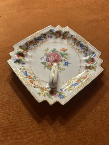Vintage Noritake China Dresdena Handled Square Candy Dish - photo 4