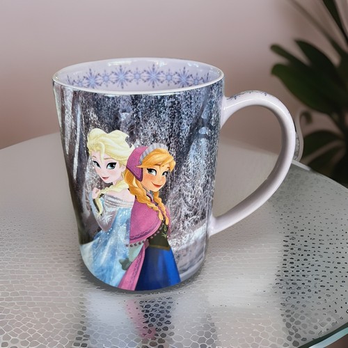 Disney Parks FROZEN Purple Coffee Mug ANNA-ELSA-OLAF