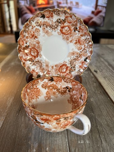 Victorian Radfords Bone China 2pc Tea Cup Saucer Set