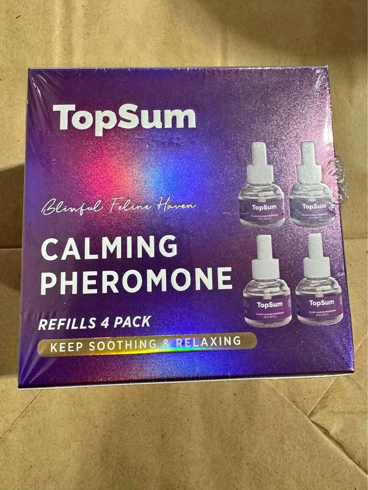 TOPSUM Cat Calming Pheromone Diffuser Refills - 4 Pack