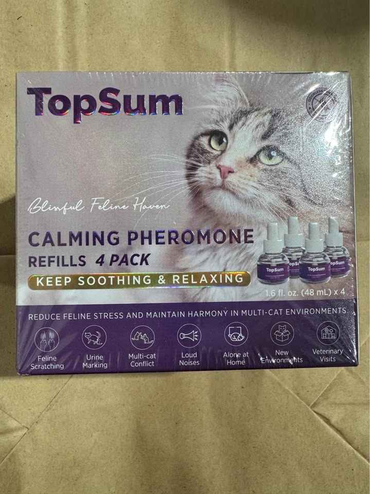 TOPSUM Cat Calming Pheromone Diffuser Refills - 4 Pack - photo 2