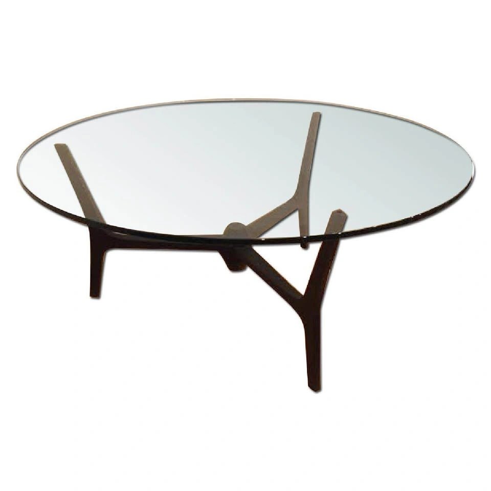 CB2 / Mid-Century Modern Glass Top Coffee Table - photo 3