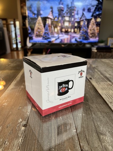 Jim Beam Signature Logo 3D 2008 Ceramic Black Mug 14oz - photo 2