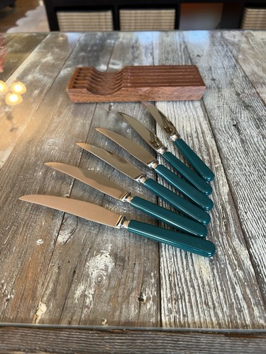 Set of 6 VTG Sheffield England Stainless Steak Knives - photo 5