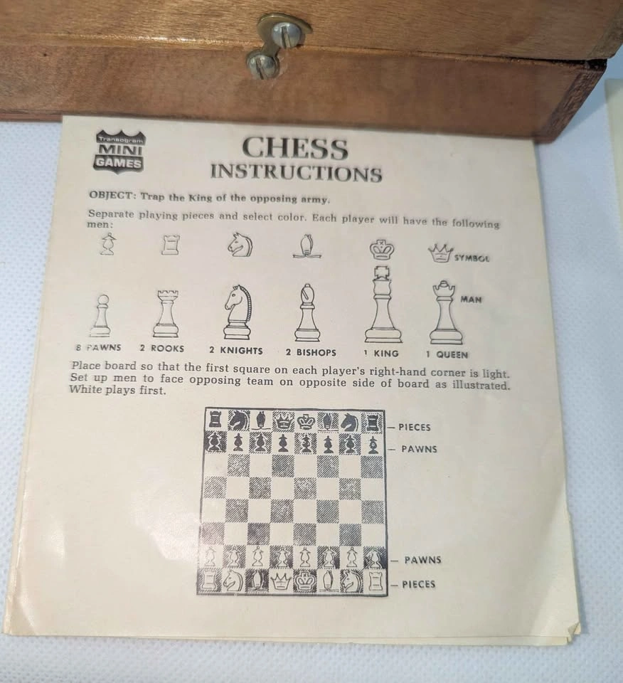 Vintage Transogram Mini Games Chess and Checkers Set - photo 5