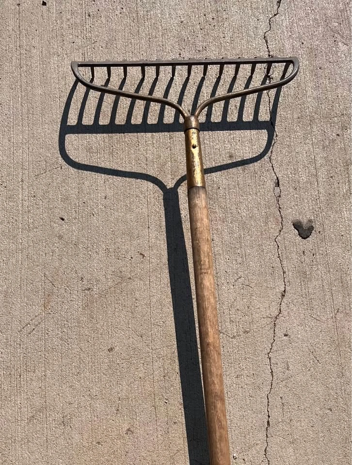 Vintage Metal Garden Bow Rake - photo 3