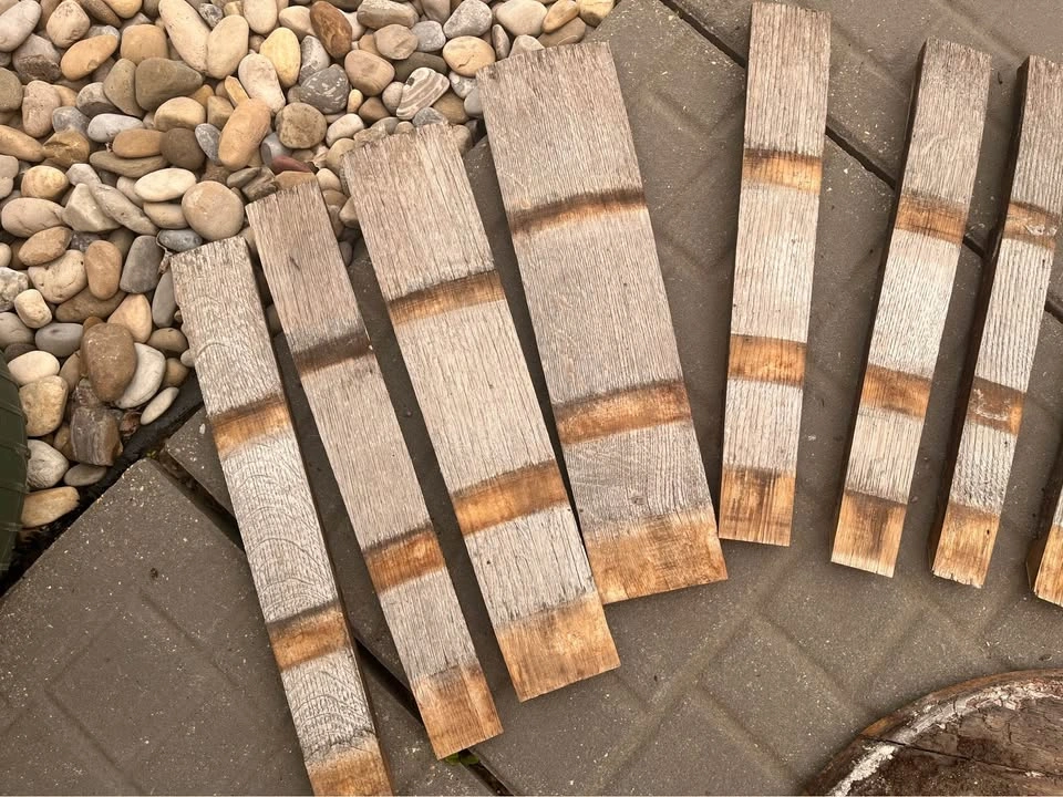 Oak Barrel Half Kit (Deconstructed) – Staves, 3 Hoops, & Base - photo 4
