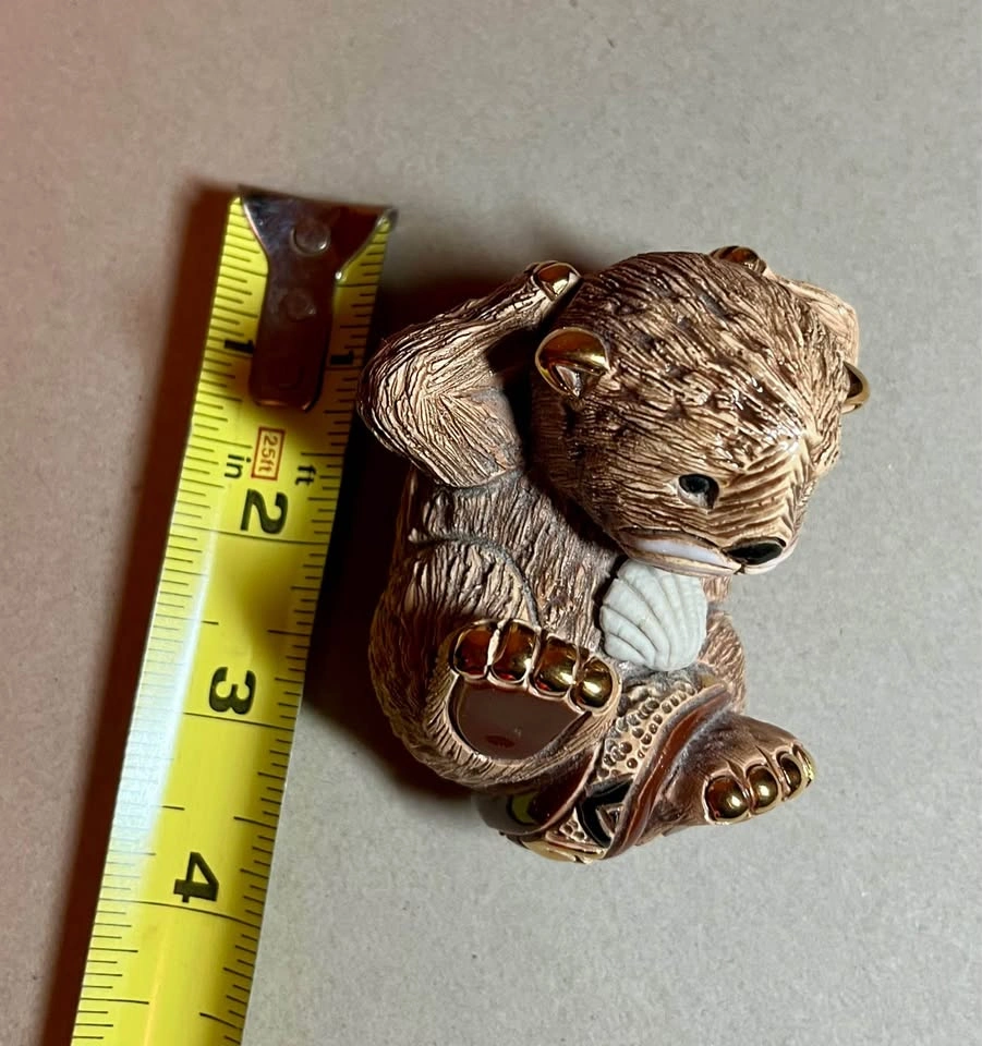 De Rosa Rinconada Ceramic Baby Otter Figurine F377 - photo 3