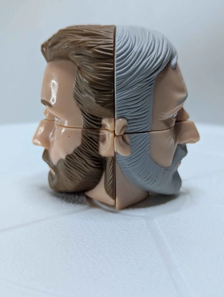 Vintage Star Wars Obi-Wan Kenobi Rubik's Head Kellogg's puzzle t - photo 3