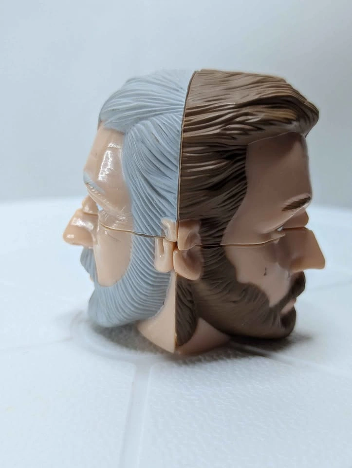 Vintage Star Wars Obi-Wan Kenobi Rubik's Head Kellogg's puzzle t - photo 4