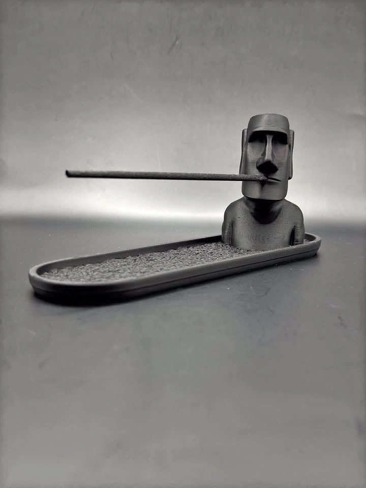 Moai Head Incense Burner
