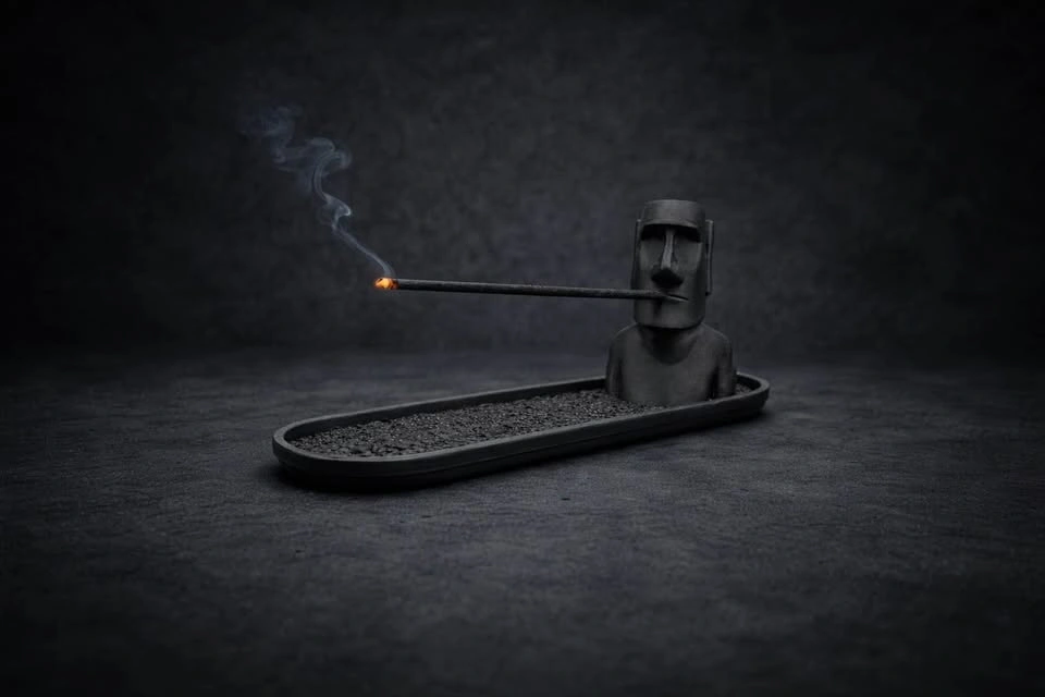 Moai Head Incense Burner - photo 2