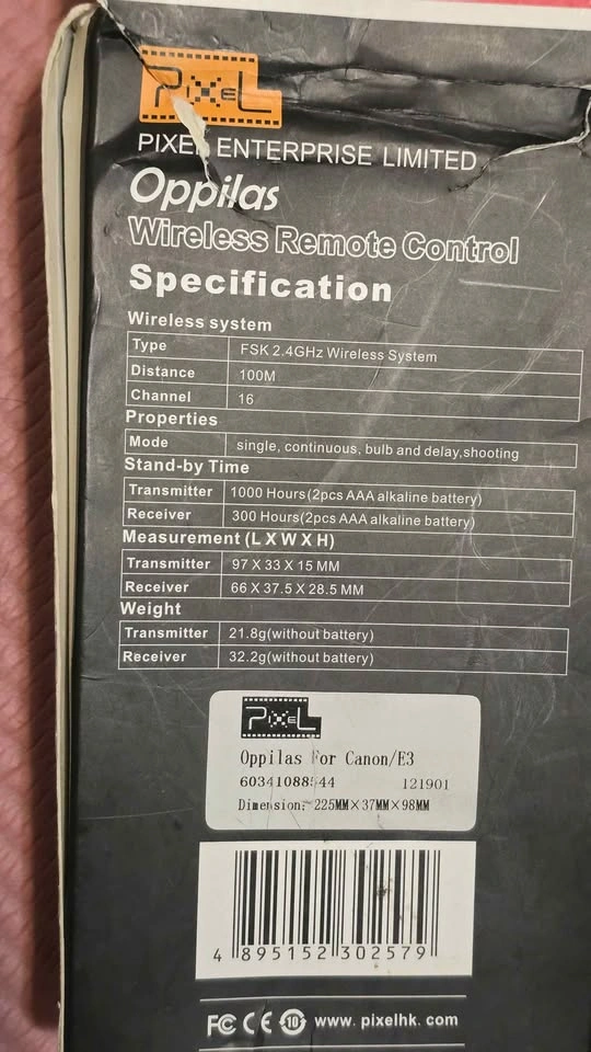 Pixel Oppilas E3 Wireless Remote Control for Canon DSLRs - photo 5