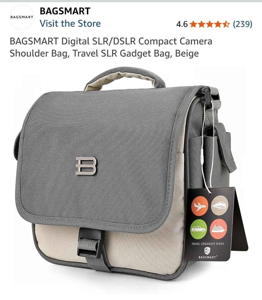BAGSMART Digital SLR/DSLR Compact Camera Shoulder Bag
