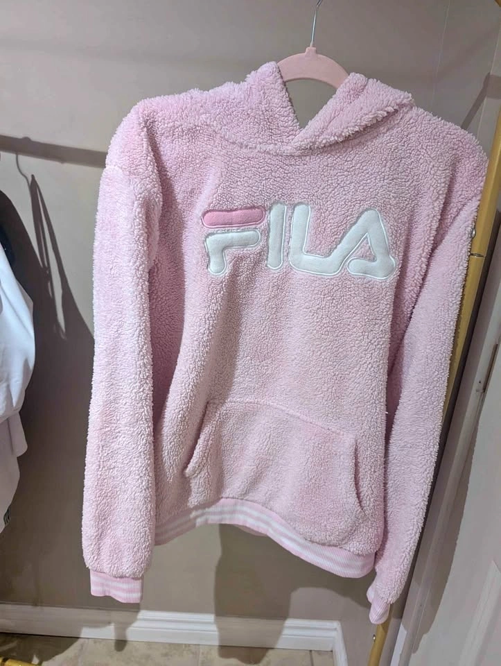 FILA Pink Sherpa Hoodie youth XXL