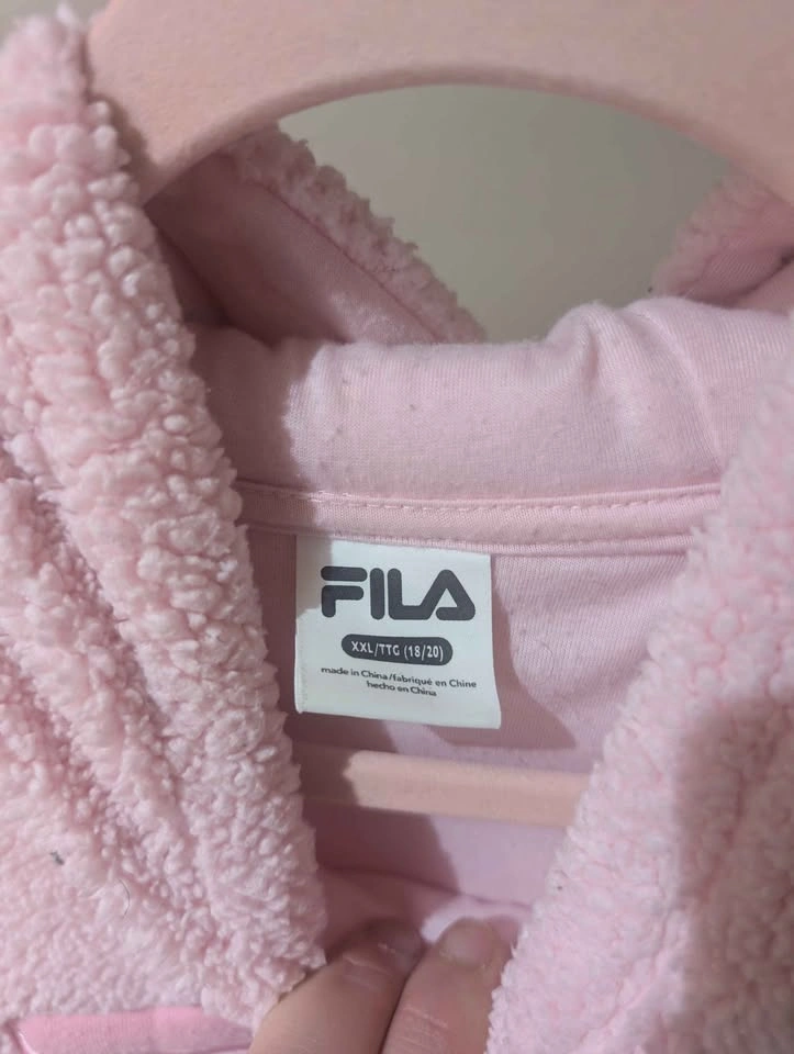 FILA Pink Sherpa Hoodie youth XXL - photo 2