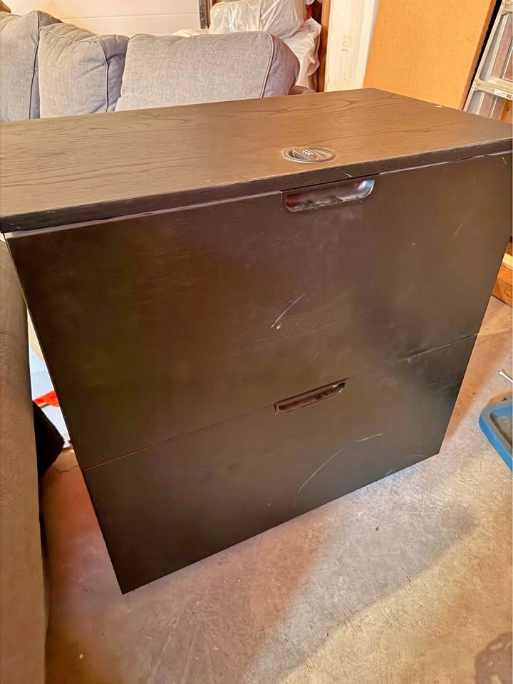 2-Drawer Lateral Filing Cabinet – Espresso/Dark Brown