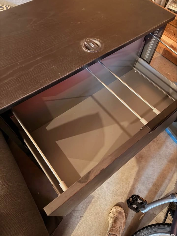 2-Drawer Lateral Filing Cabinet – Espresso/Dark Brown - photo 2